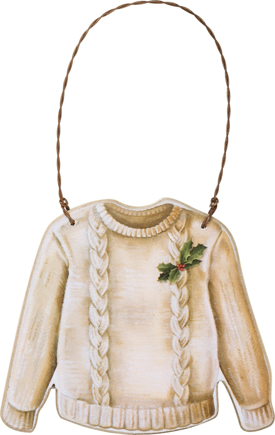 Charming Cozy Christmas Ornament Set: Rustic Wood & Paper Holiday Tree Decorations