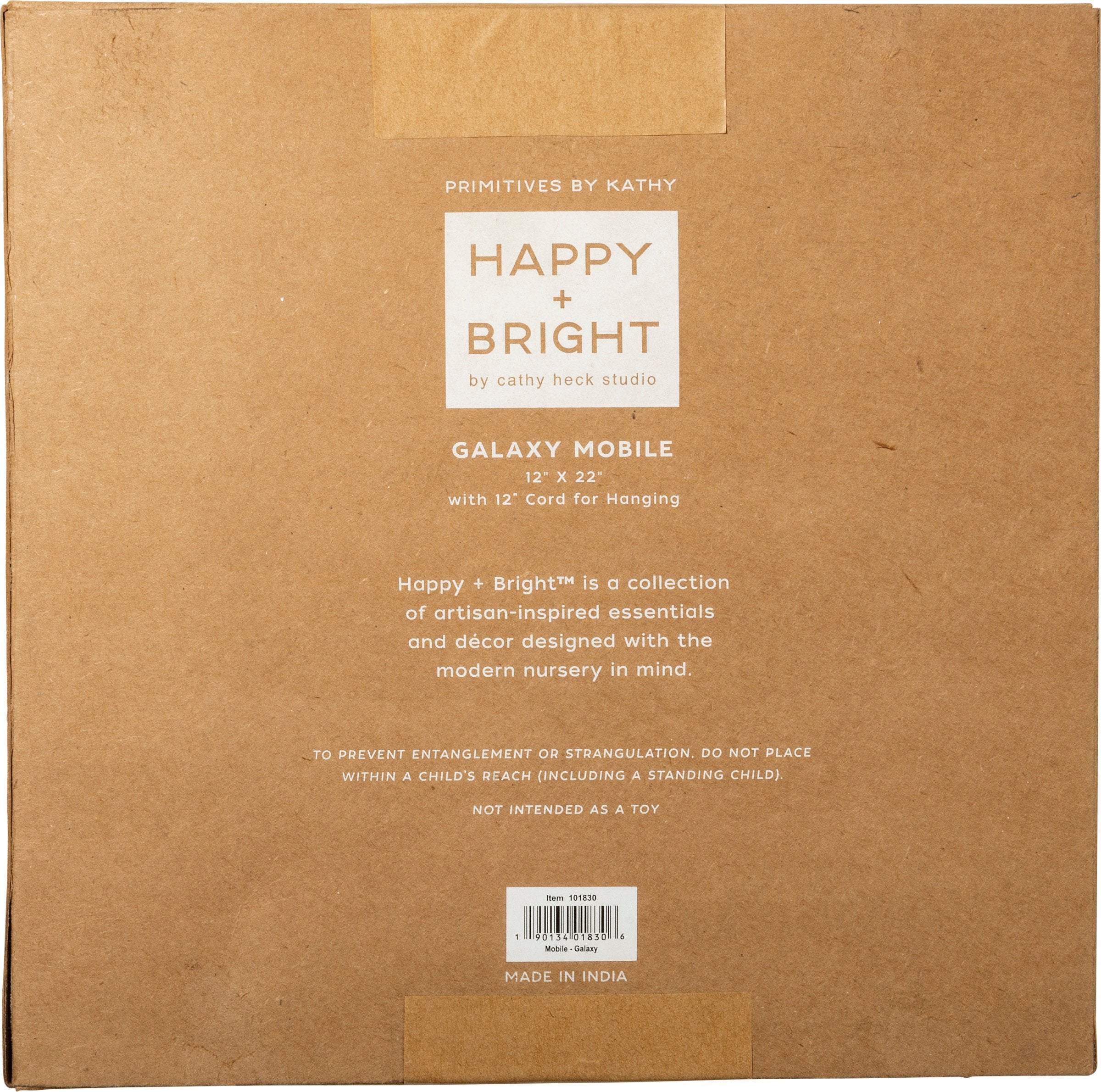 Charming Galaxy Nursery Mobile - Yellow & Gray Celestial Pom Pom Crib Decor