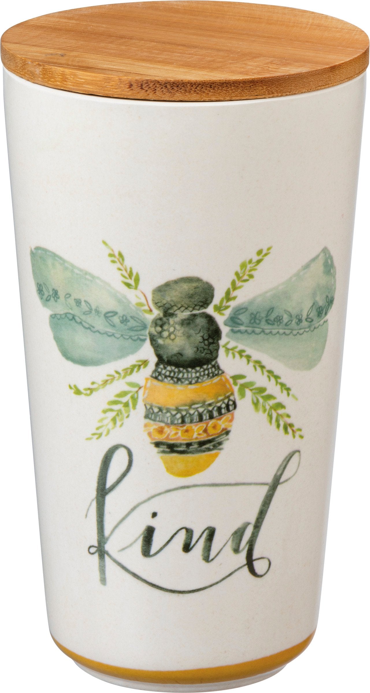 Charming Watercolor Bumblebee Canister Set - Humble, Sweet, Kind Kitchen Storage