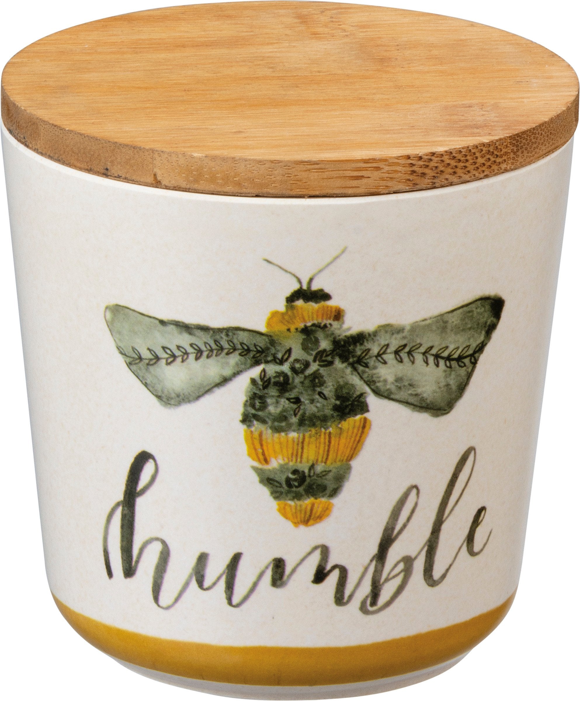 Charming Watercolor Bumblebee Canister Set - Humble, Sweet, Kind Kitchen Storage
