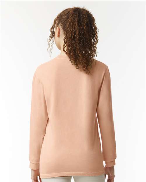 Comfort Colors Unisex Garment-Dyed Heavyweight Long Sleeve T-Shirt 6014 - Peachy