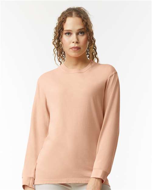 Comfort Colors Unisex Garment-Dyed Heavyweight Long Sleeve T-Shirt 6014 - Peachy