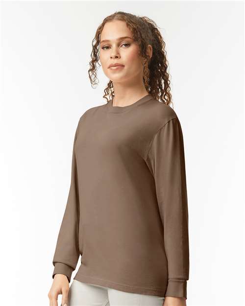 Comfort Colors Unisex Garment-Dyed Heavyweight Long Sleeve T-Shirt 6014 - Espresso