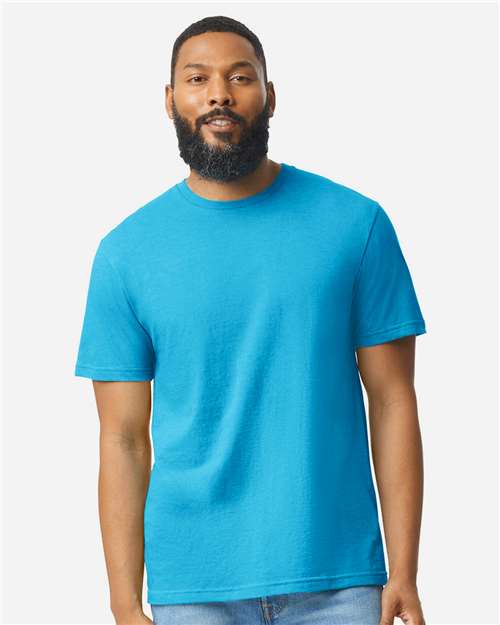 Gildan Unisex Softstyle® CVC T-Shirt 64000CVC - Caribbean Mist