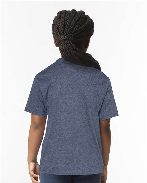 Gildan Youth Softstyle® T-Shirt 64000B - Heather Navy