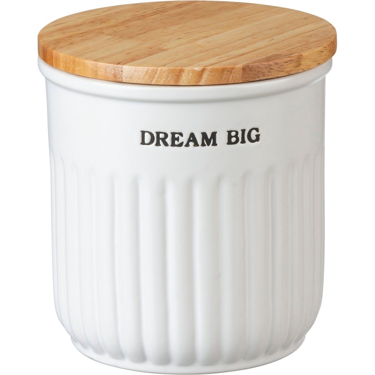 Primitives by Kathy Inspirational Stoneware Canister Set with Wood Lids