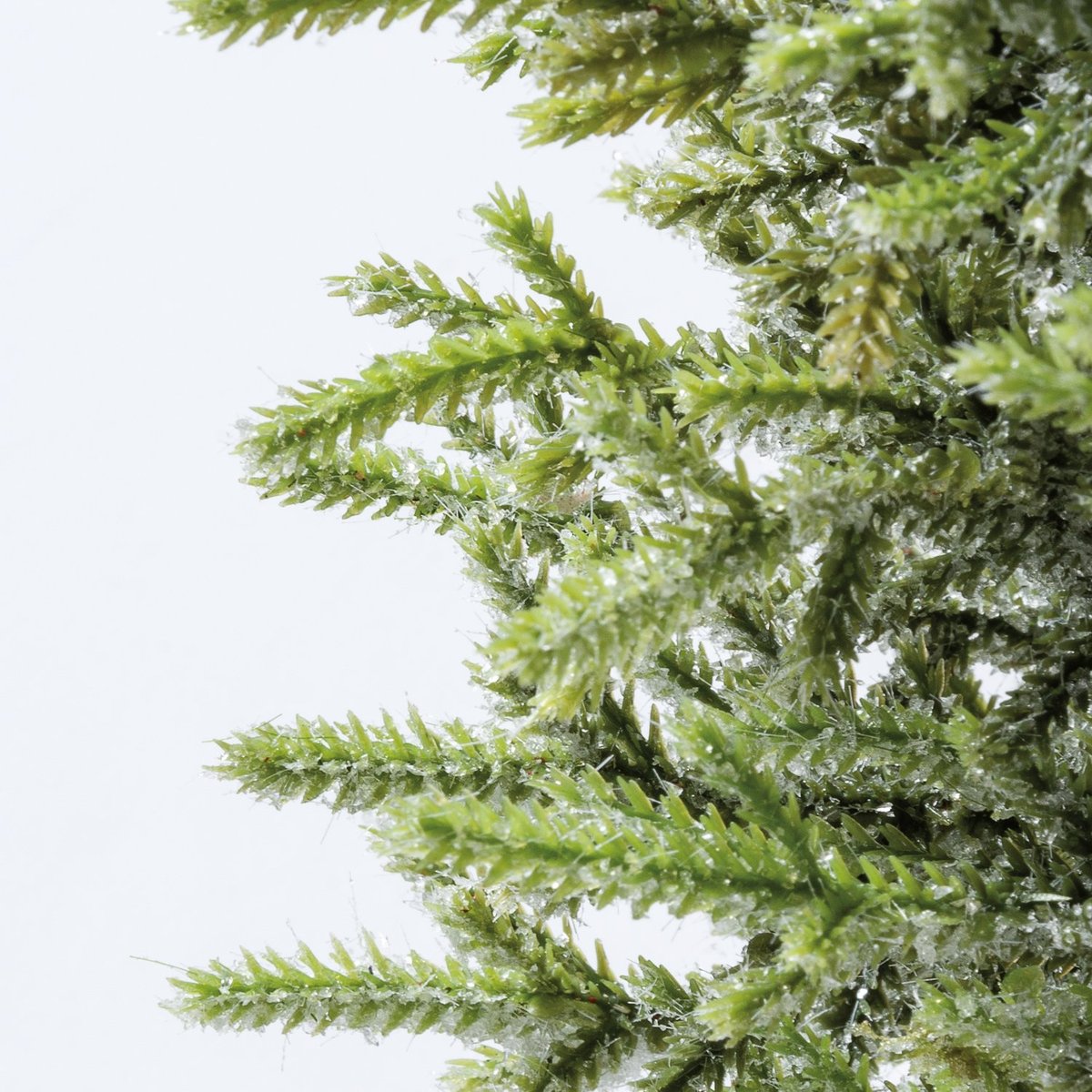 Sparkling Icy Bristle Christmas Tree with Flower Pot Base, 24-Inch Tall