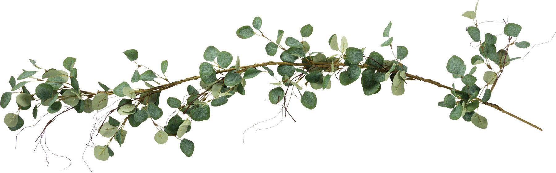 Realistic Faux Eucalyptus Garland - 66.5 Inch Lush Greenery Home Decor