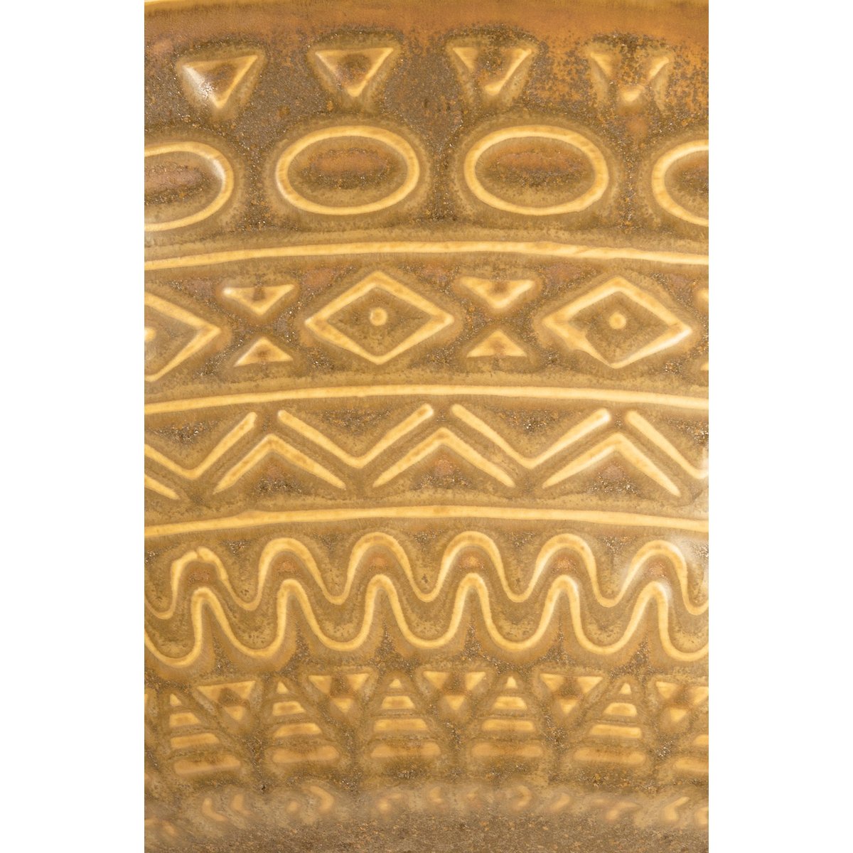 Chic Zebra Print Stoneware Serving Bowl Set - Artisanal Collection, 3-Piece