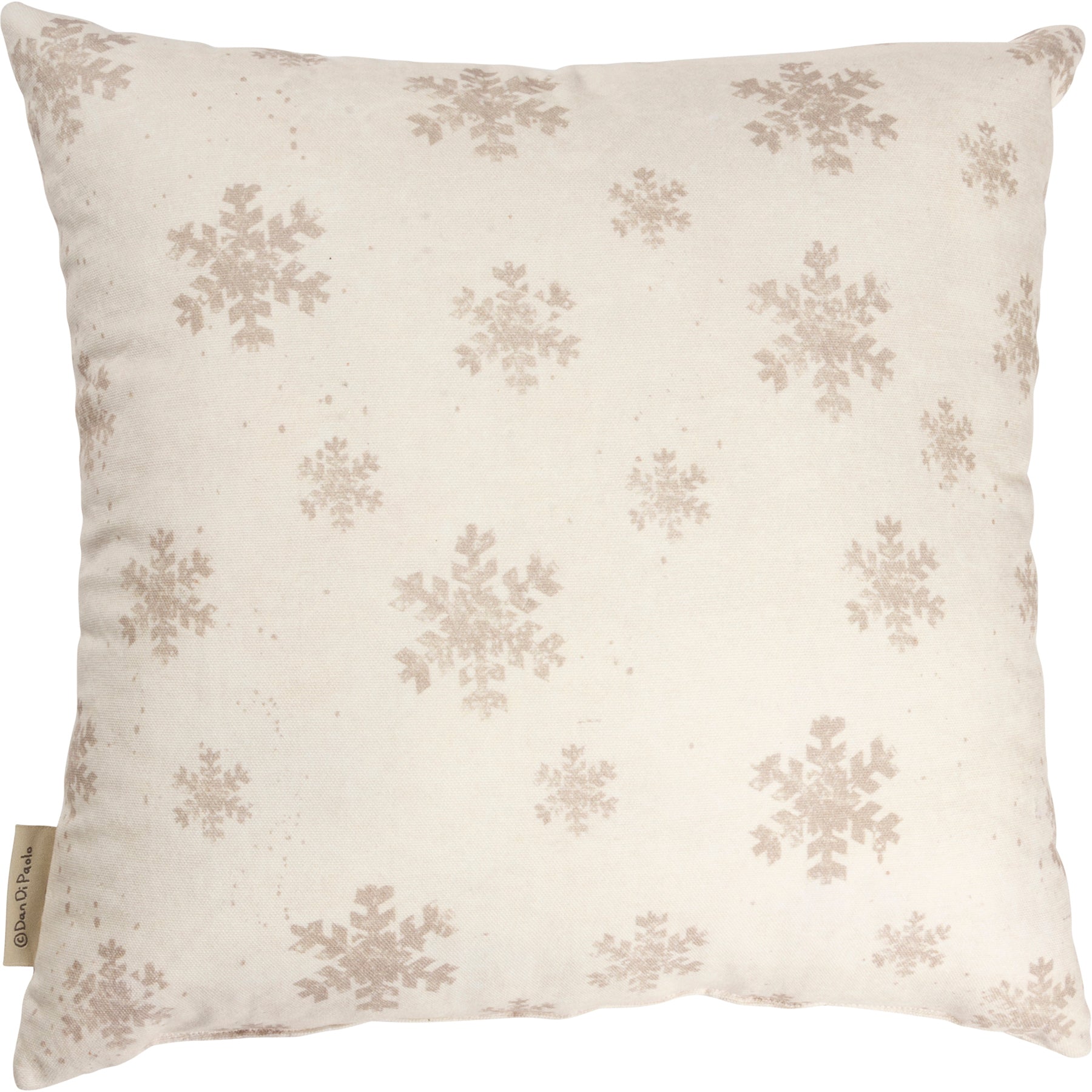 Festive Nordic Snowman Merry Christmas Decorative Pillow, 16x16 Inch Cotton