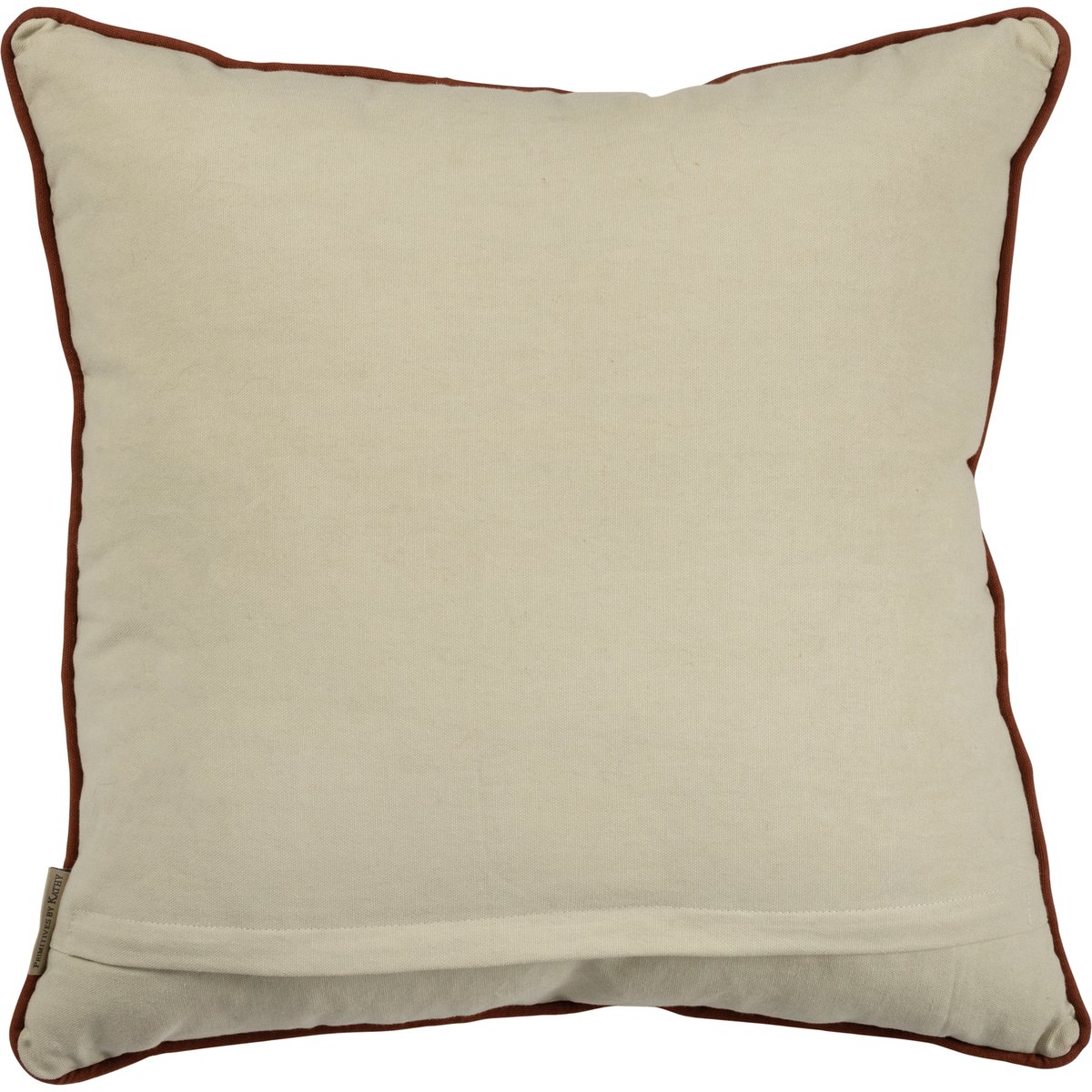 Bohemian Chic Willow Pillow: Soft Cotton, Stitched Toweling Design, Zippered Cover