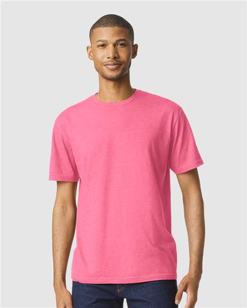 Gildan Unisex Softstyle® CVC T-Shirt 64000CVC - Pink Lemonade Mist