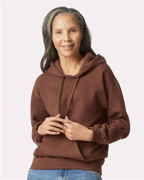 Gildan Unisex Softstyle® Midweight Hooded Sweatshirt SF500 - Cocoa