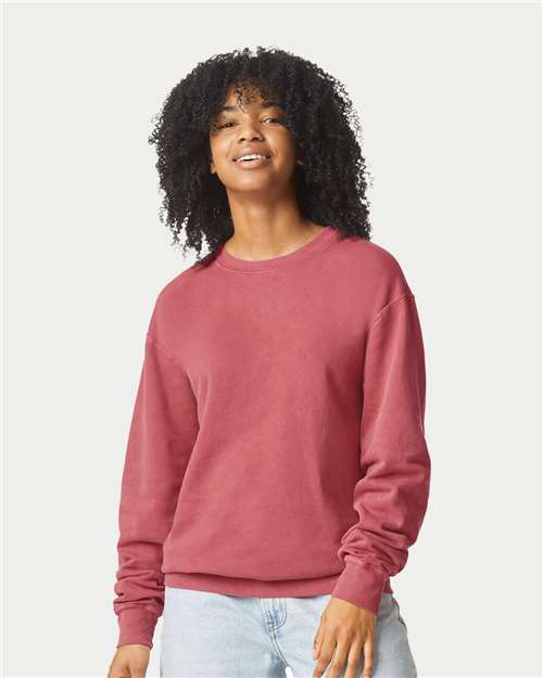 Comfort Colors Unisex Garment-Dyed Lightweight Fleece Crewneck Sweatshirt 1466