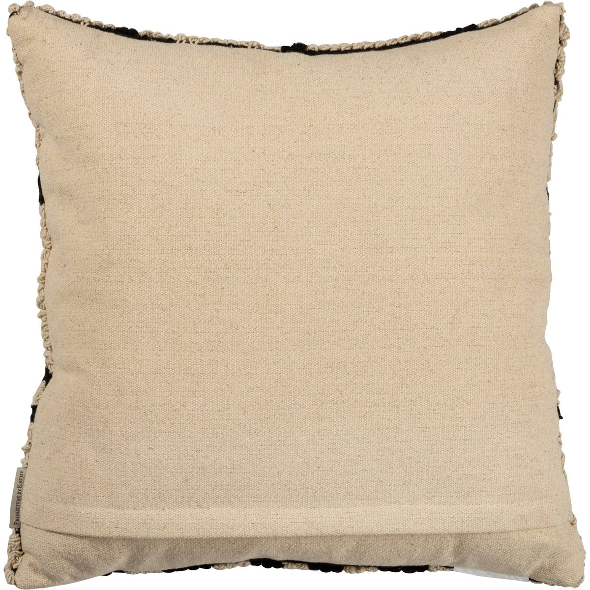 Primitives by Kathy Cream Geometric Square Throw Pillow with Zipper Cover