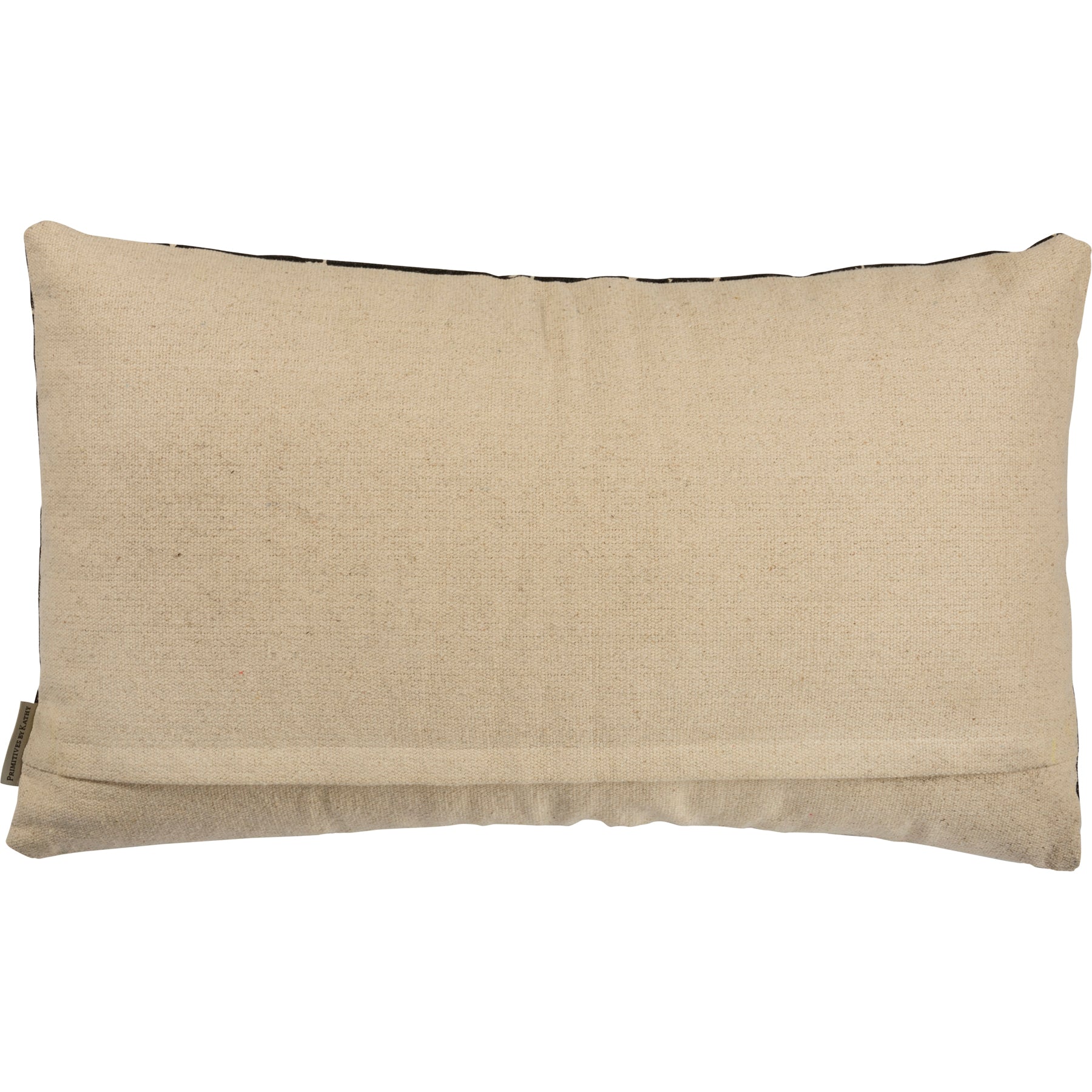 Black Geometric Decorative Throw Pillow with Zipper Cover - Primitives by Kathy