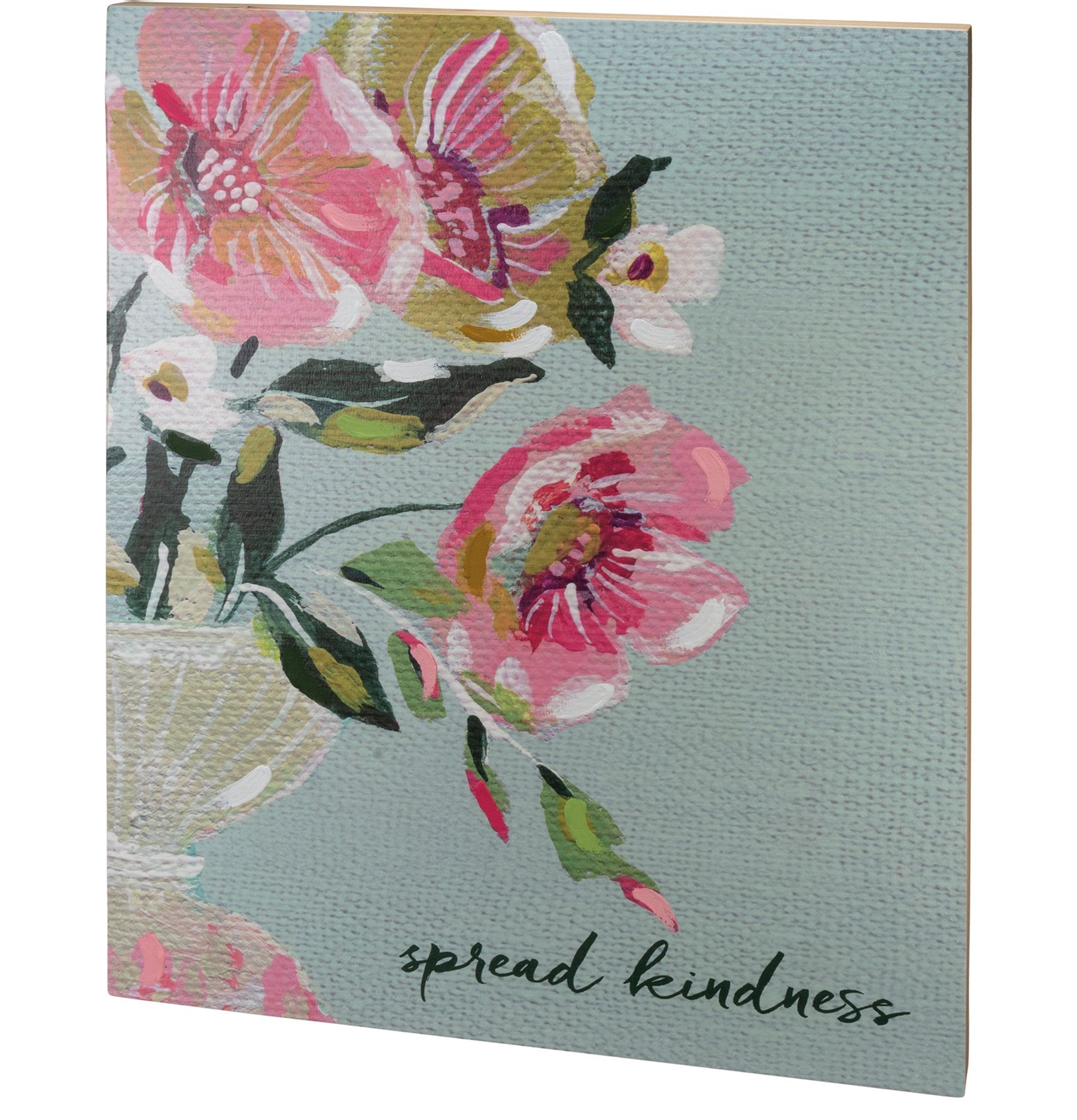 Inspiring Botanical Always Hope Spread Kindness Wood Box Sign Set Decor
