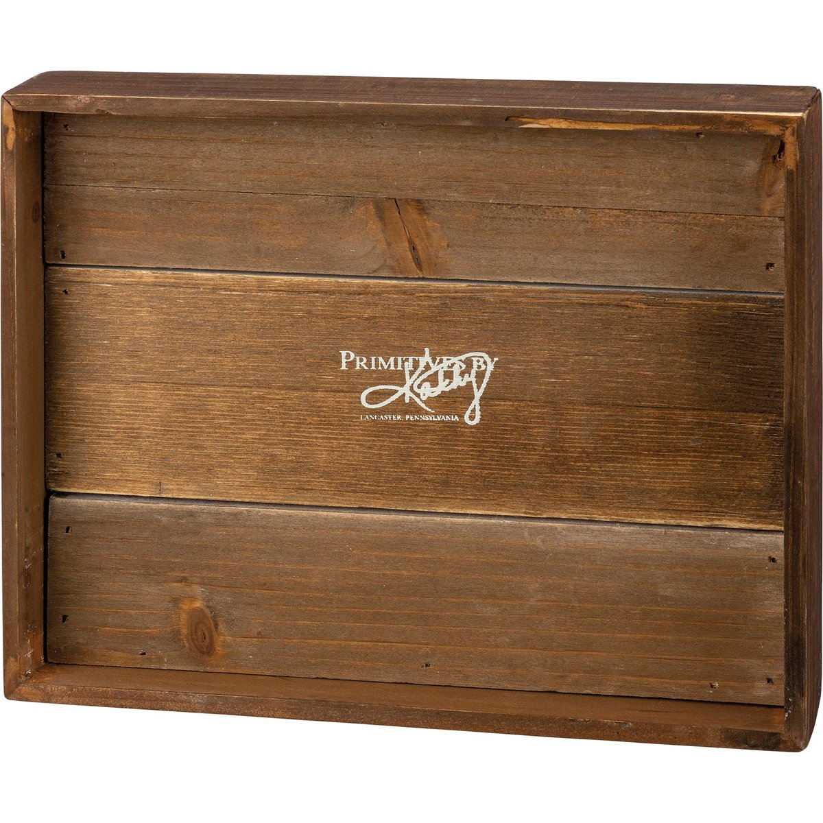 Charming 'Let It Snow' Inset Slat Box Sign - Distressed Cream Winter Decor