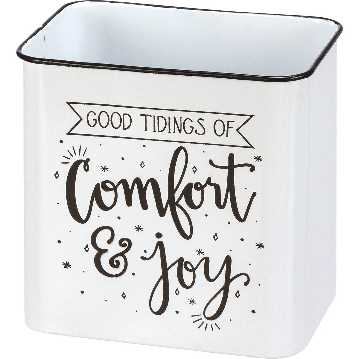Festive Merry Everything Metal Bin Set - Holiday Storage & Home Decor