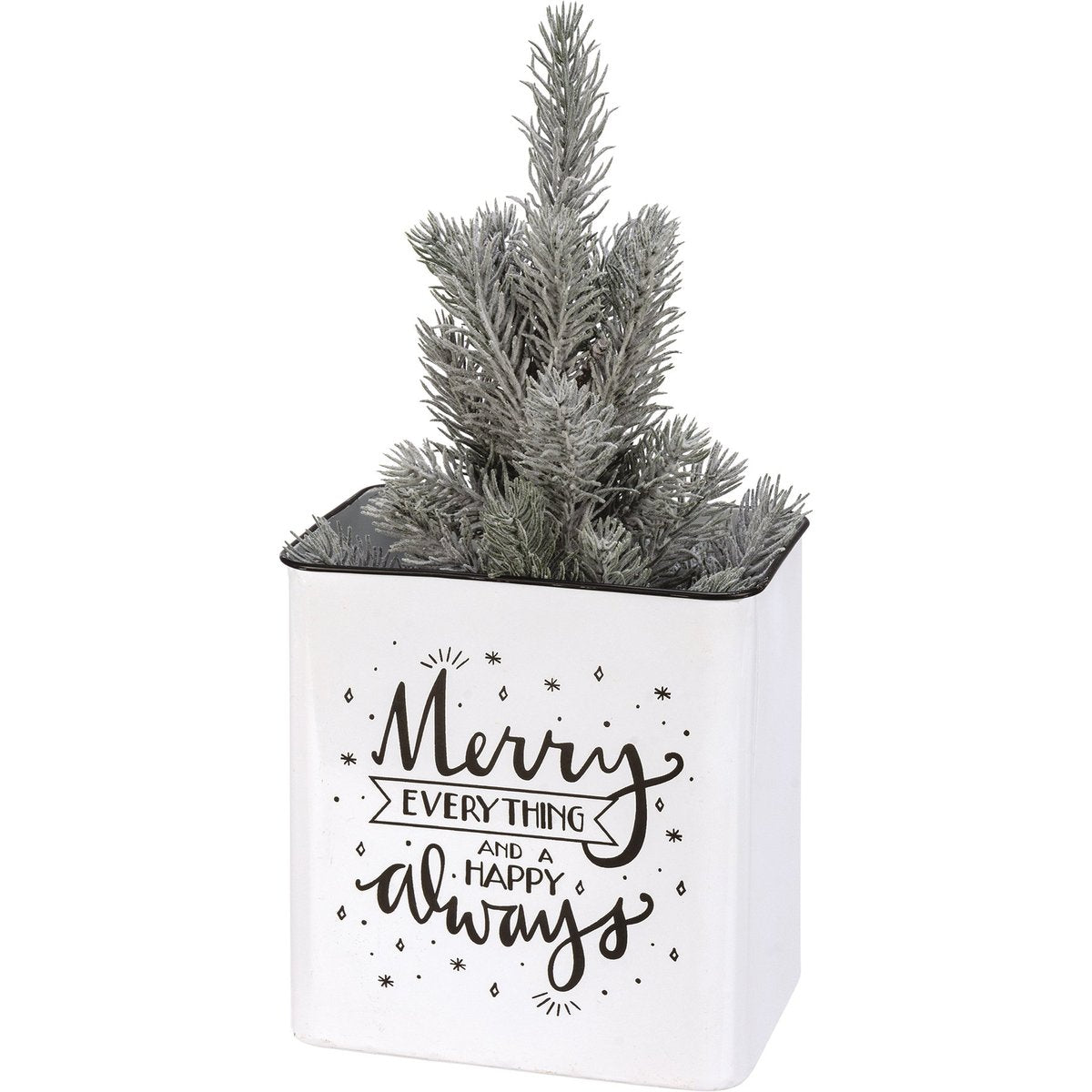 Festive Merry Everything Metal Bin Set - Holiday Storage & Home Decor