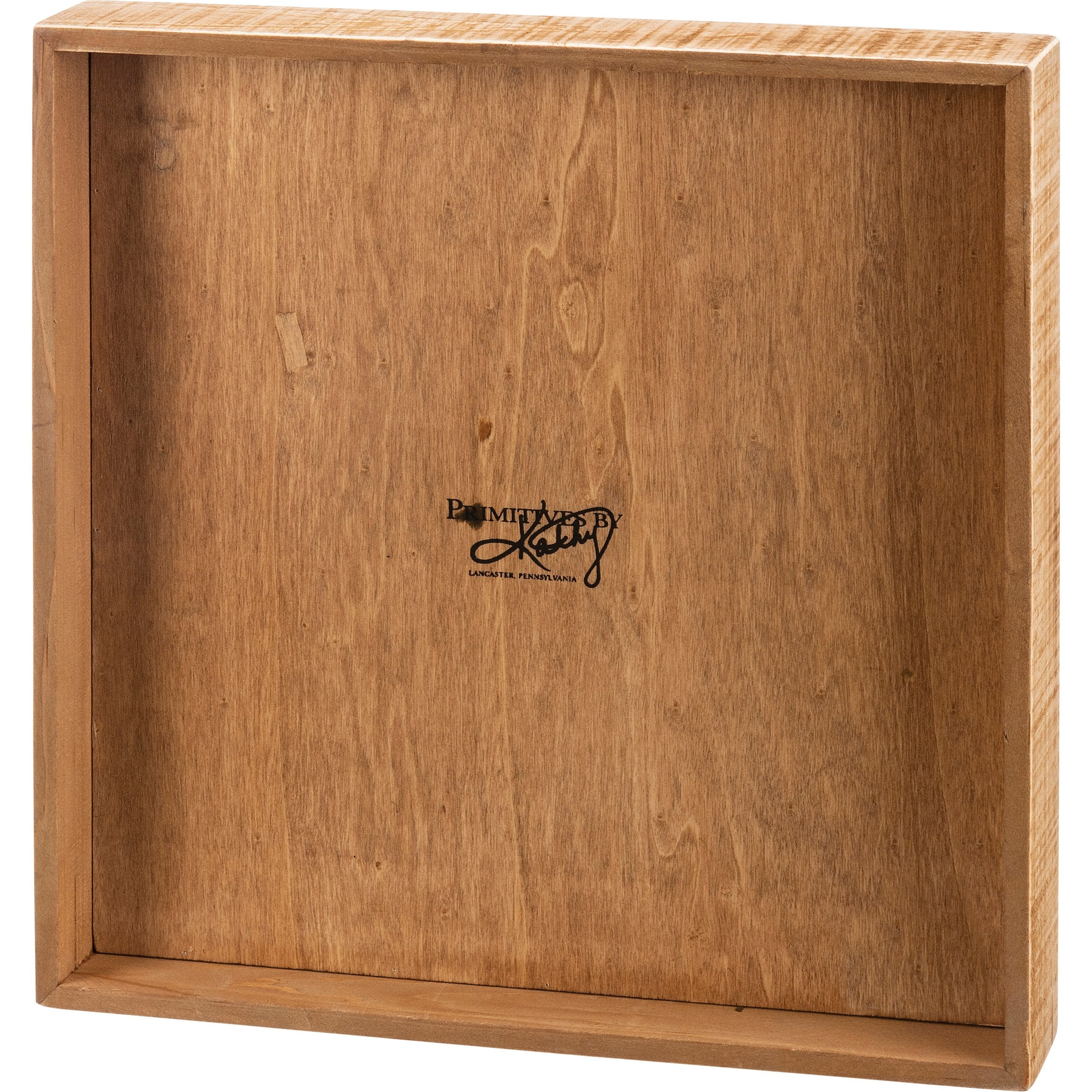 Inspiring 'Today Is A Good Day' Wooden Inset Box Sign with Metal Letter Holder