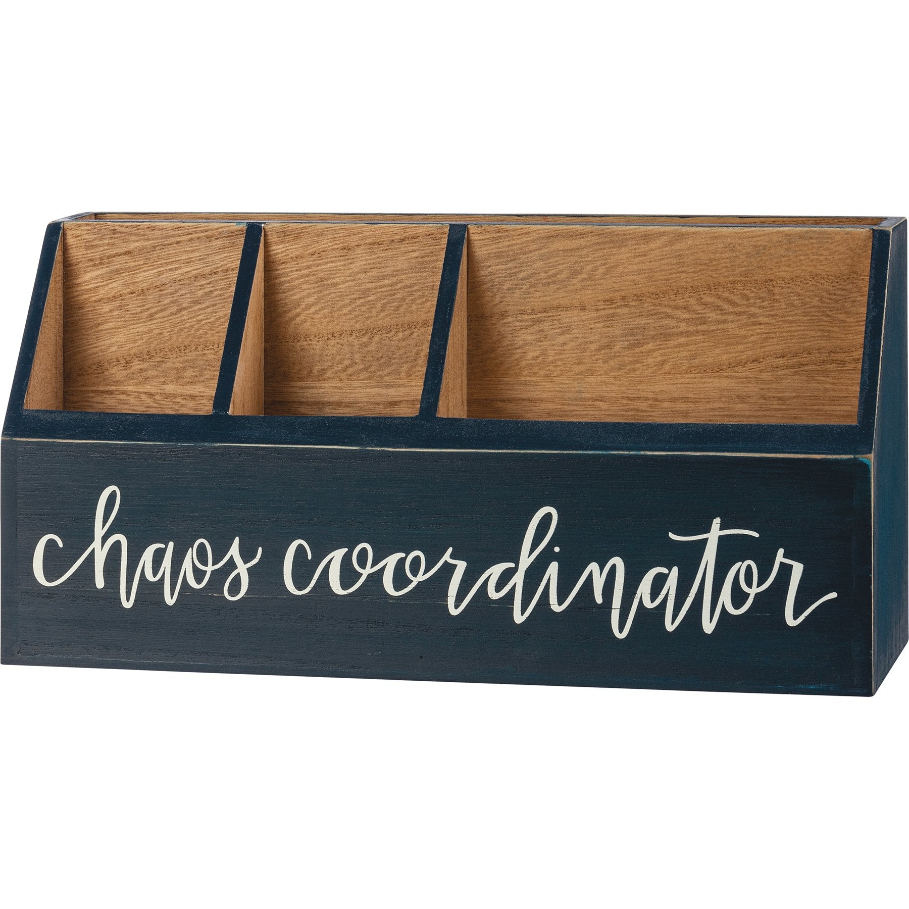 Organized Chaos Desk Set with Folders, Notebooks, Pens, and Wooden Organizer