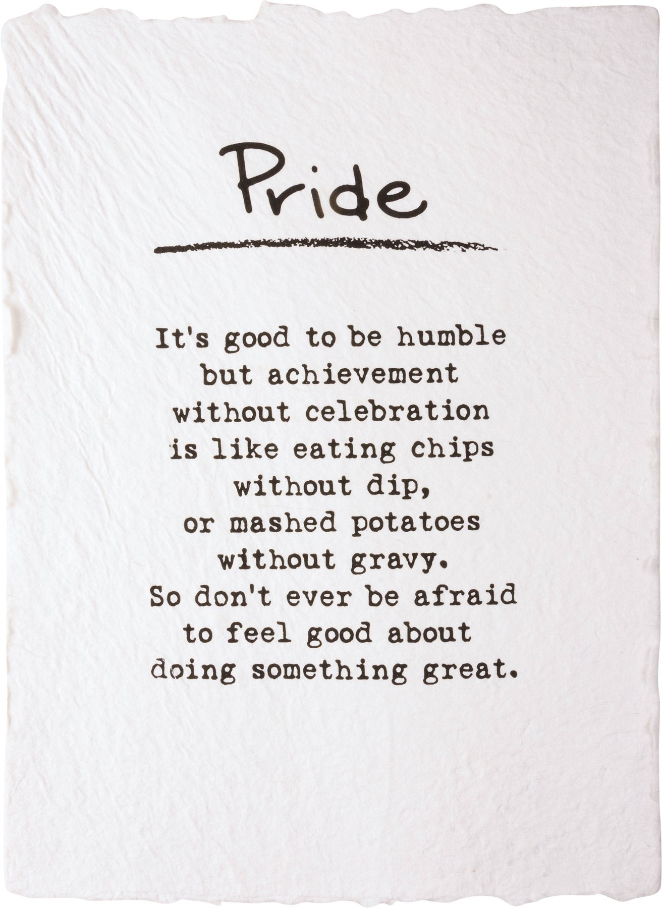 Inspirational Pride Word Art Print Set: Five 12x16 Recycled Paper Designs
