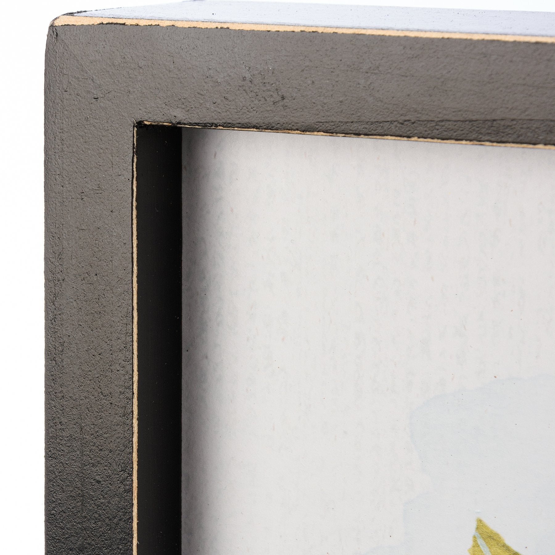 Inspirational Wood Box Sign: Strong Mind, Sweet Soul, Lemon & Bee Design