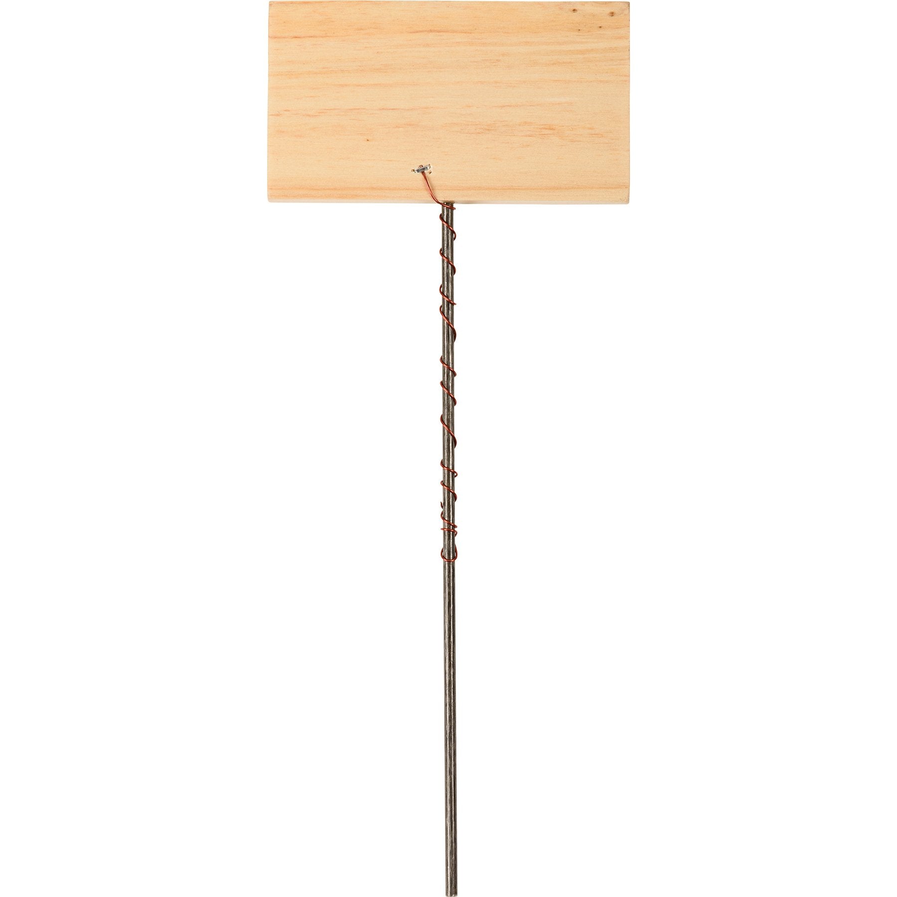 Six Humorous Garden Plant Marker Picks - Metal & Wood Sentiments Set