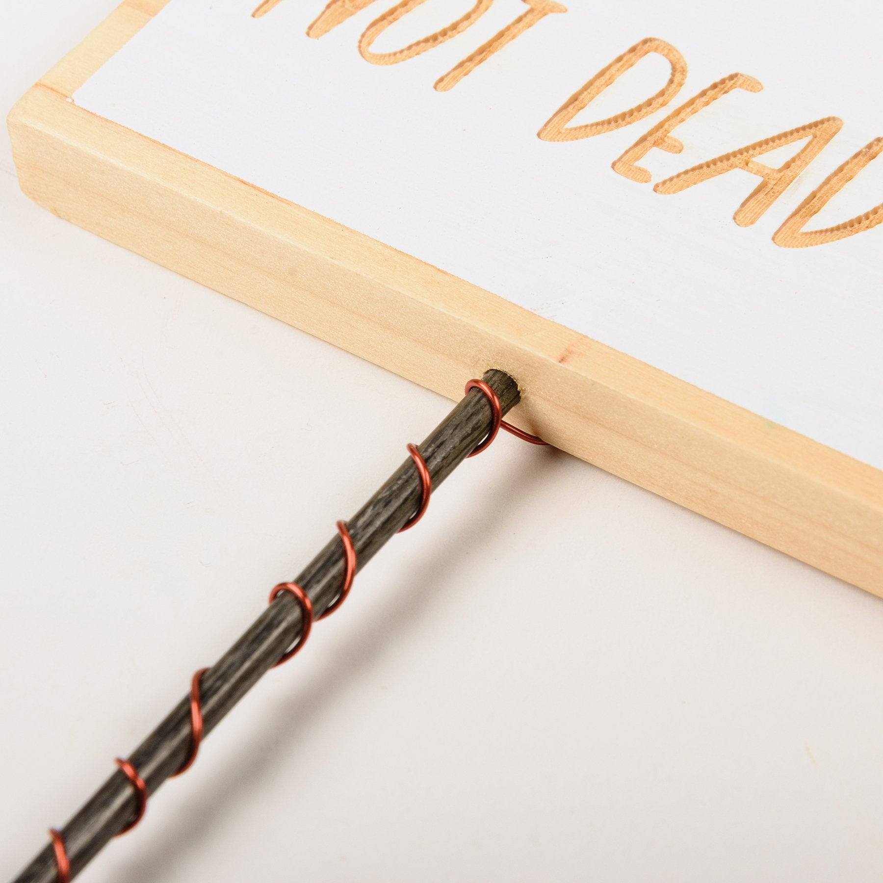 Six Humorous Garden Plant Marker Picks - Metal & Wood Sentiments Set