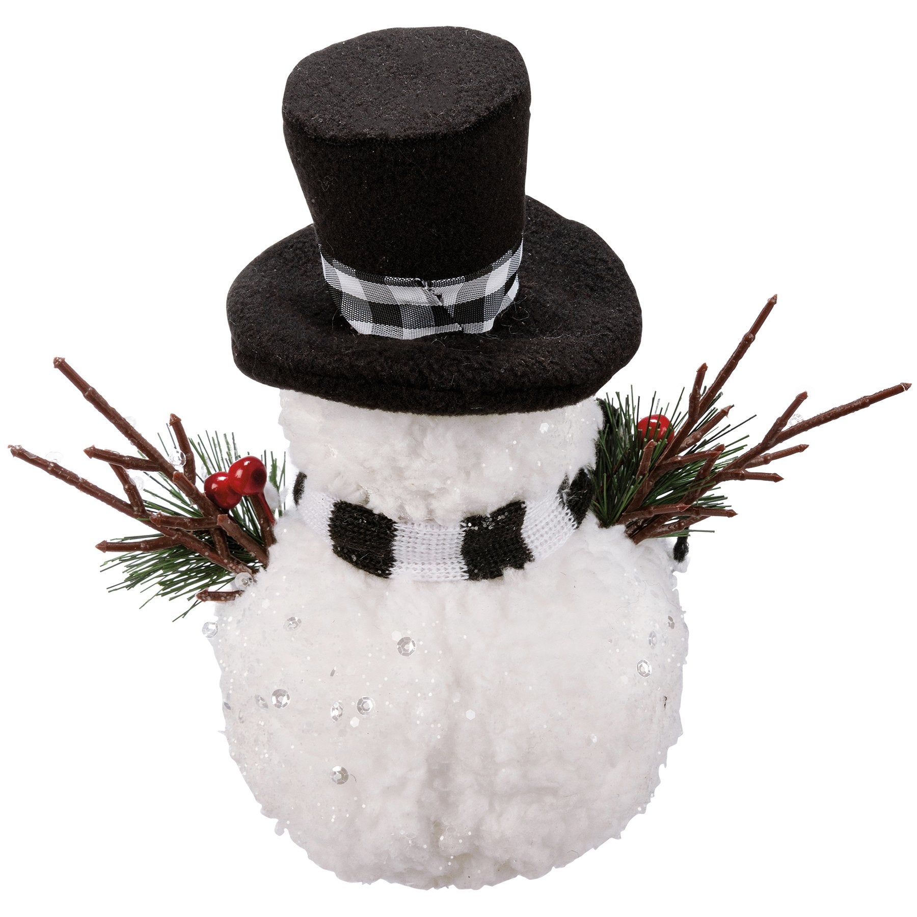 Charming Mr. & Mrs. Snowman Critter Set with Festive Winter Accents