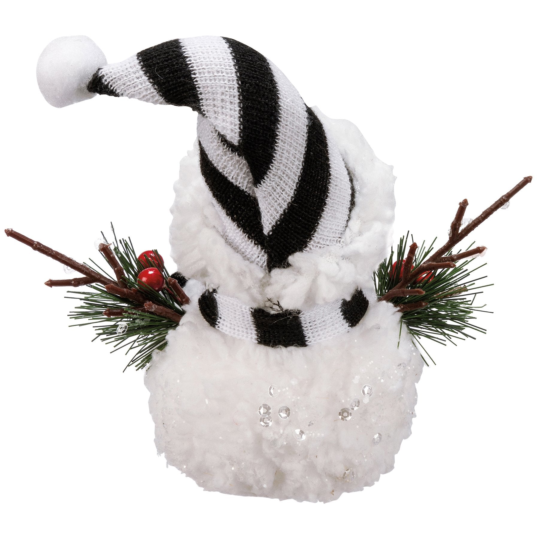 Charming Mr. & Mrs. Snowman Critter Set with Festive Winter Accents