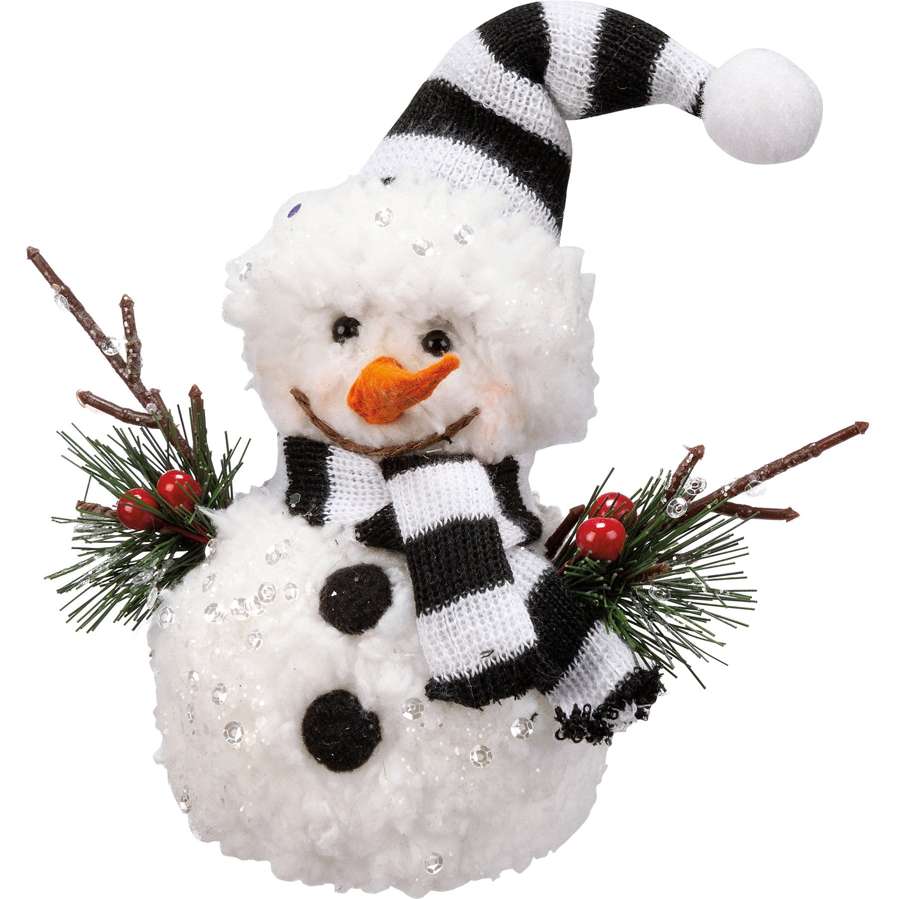 Charming Mr. & Mrs. Snowman Critter Set with Festive Winter Accents