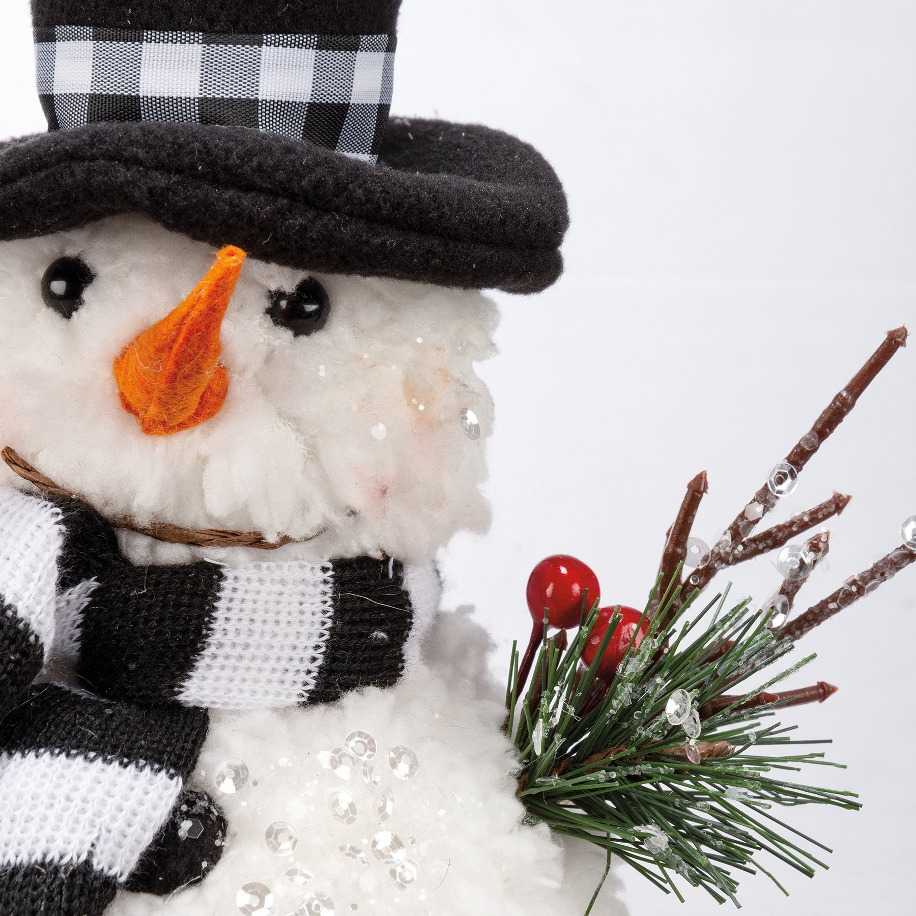 Charming Mr. and Mrs. Snowman Critter Set - Festive Felt Christmas Decor