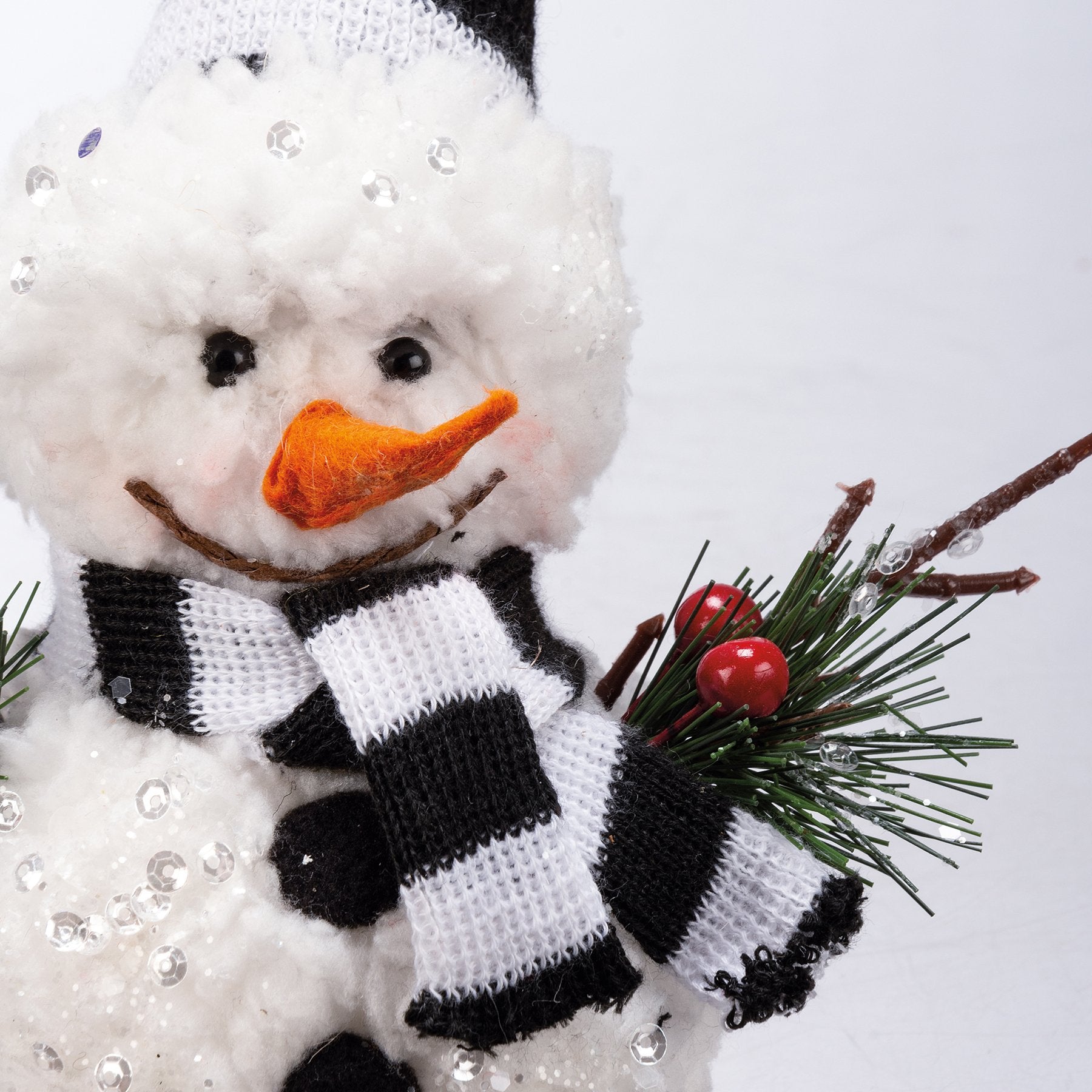 Charming Mr. & Mrs. Snowman Critter Set with Festive Winter Accents