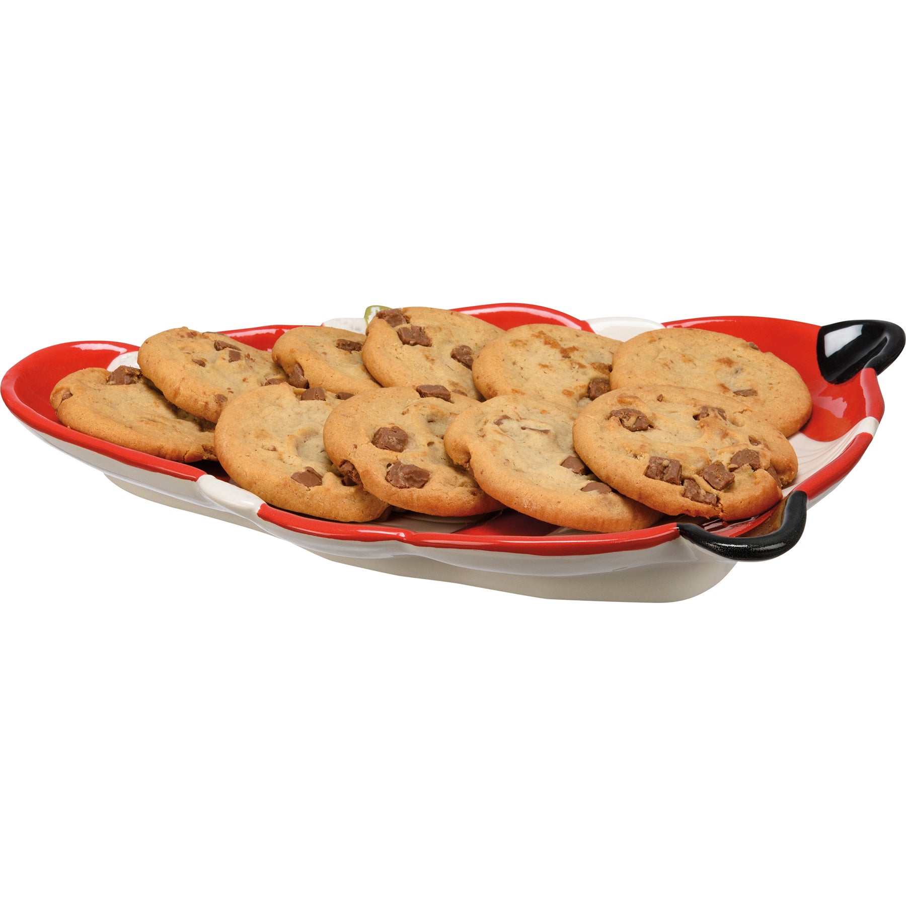 Whimsical Ceramic Santa Gnome Christmas Platter - Festive Holiday Serving Dish