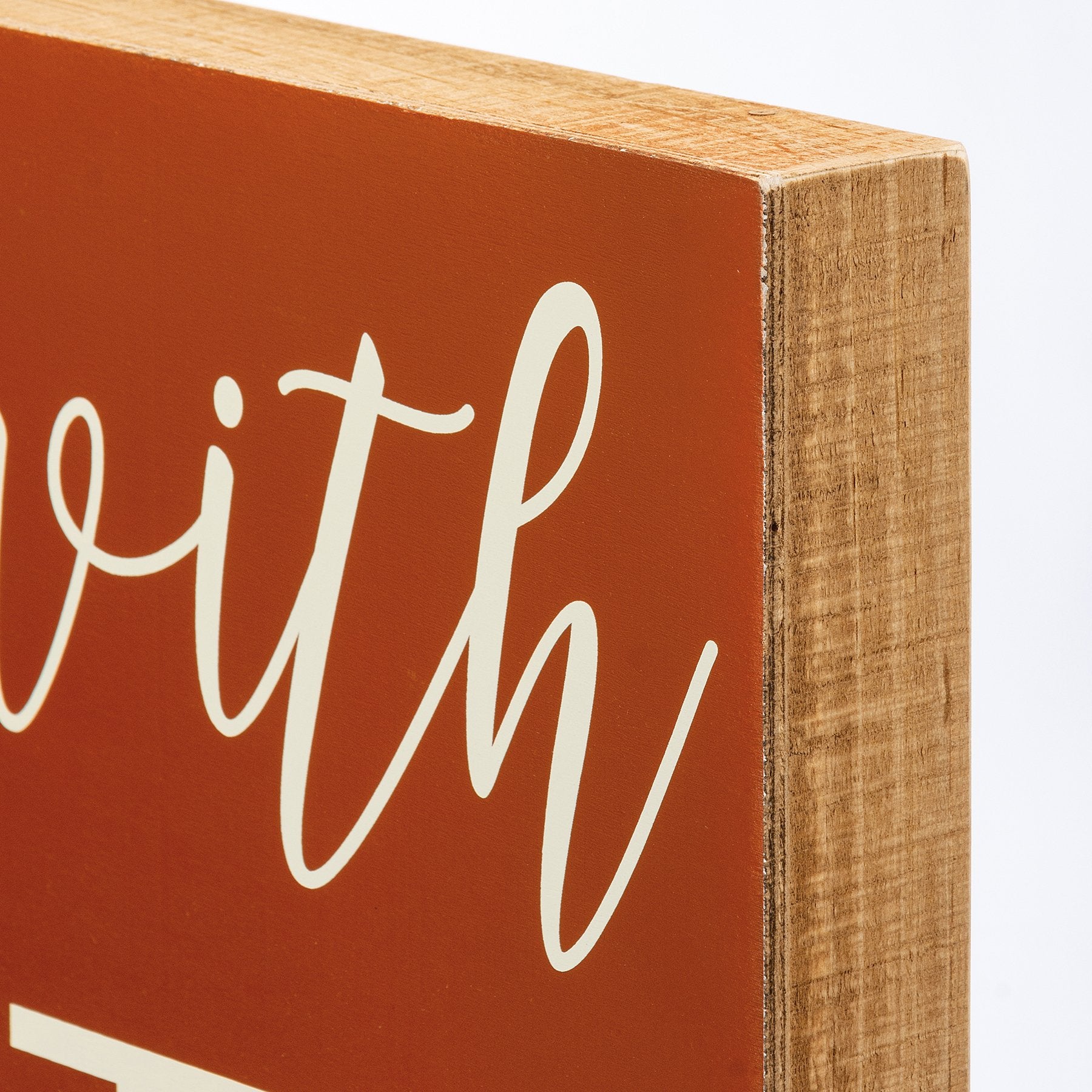 Primitives By Kathy 'It All Began With Love' Rustic Wood Box Sign Decor