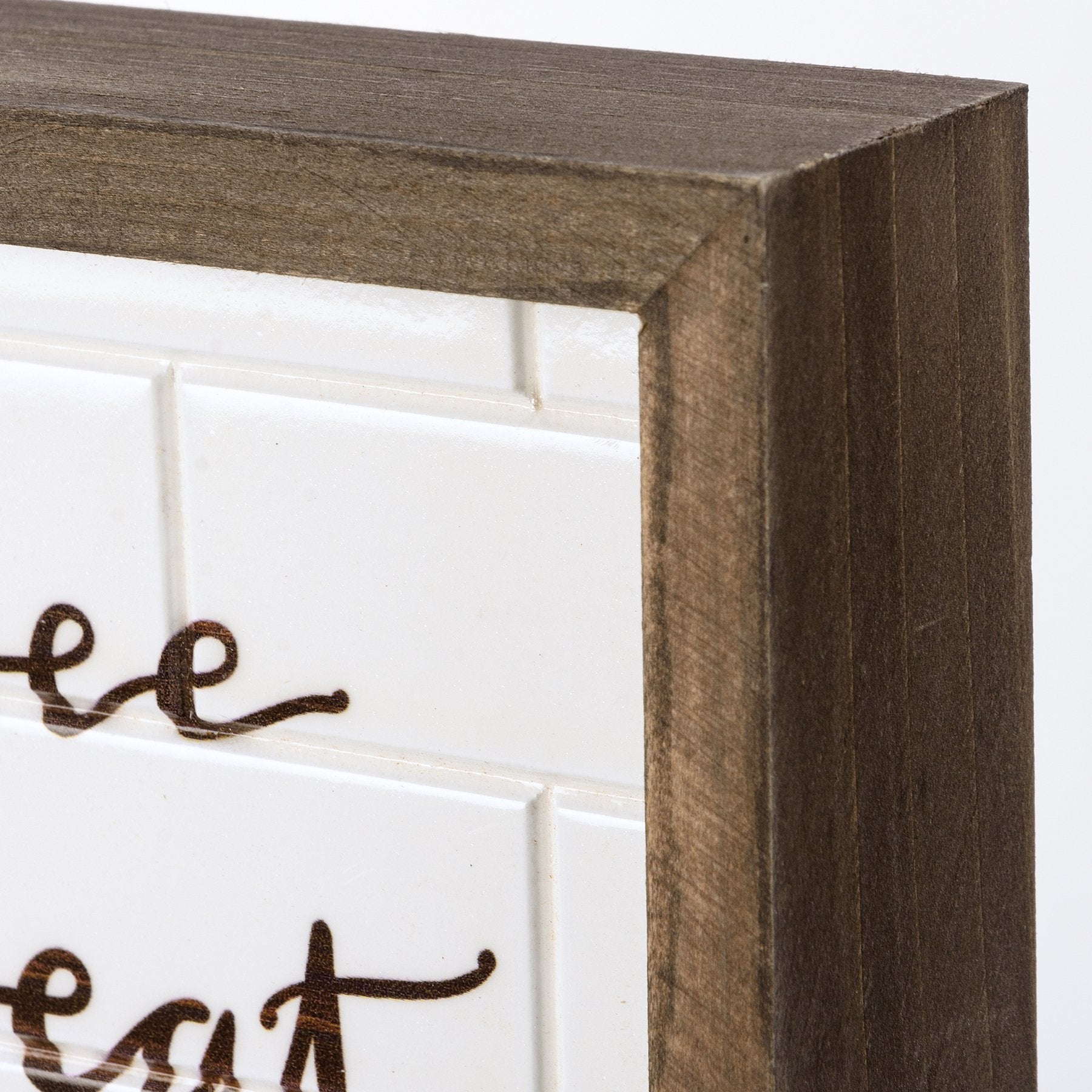 Humorous 'Pee on Seat' Bathroom Reminder Wood Inset Box Sign by Primitives By Kathy