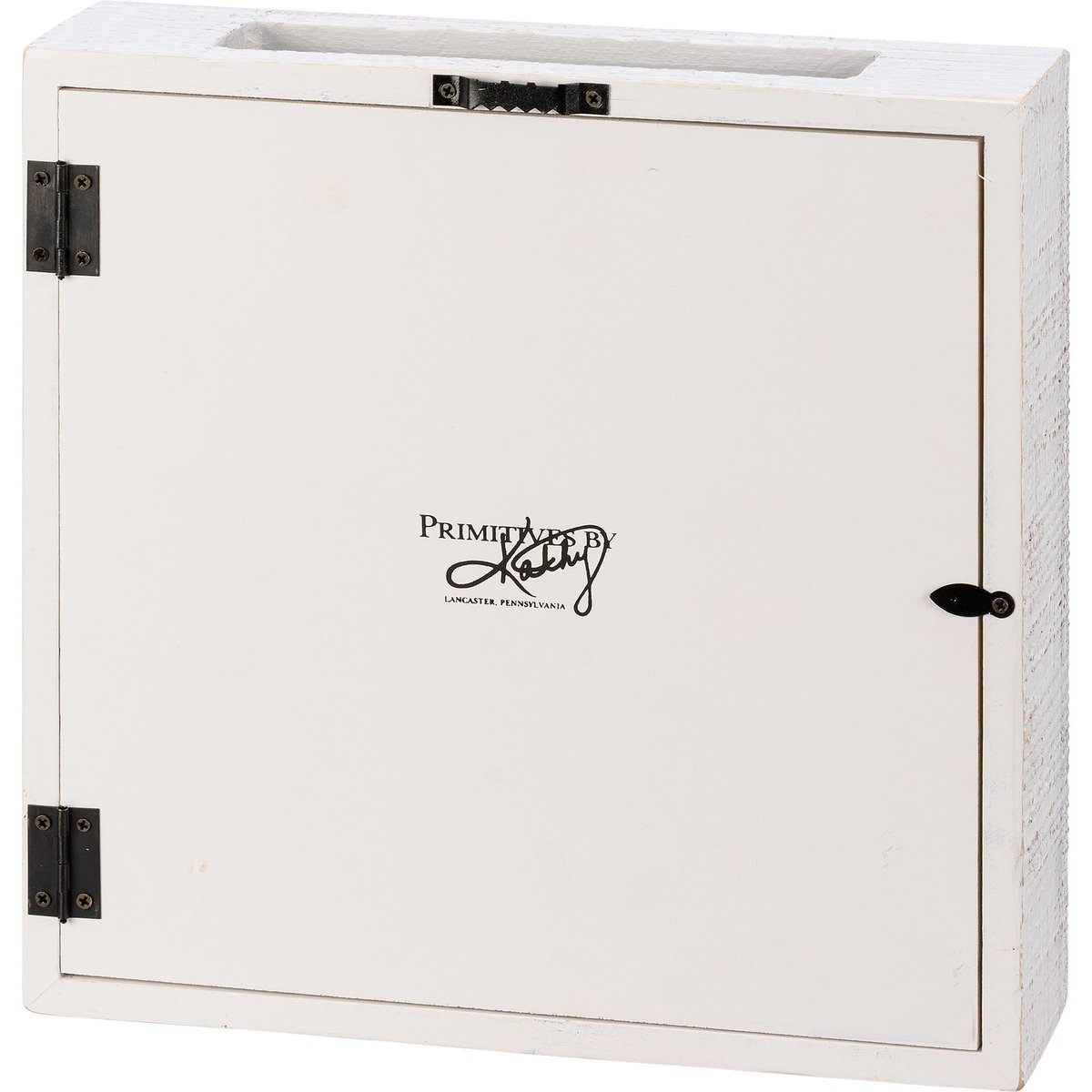 Beach Home Shell Holder Box - Rustic Wood & Glass Keepsake Display