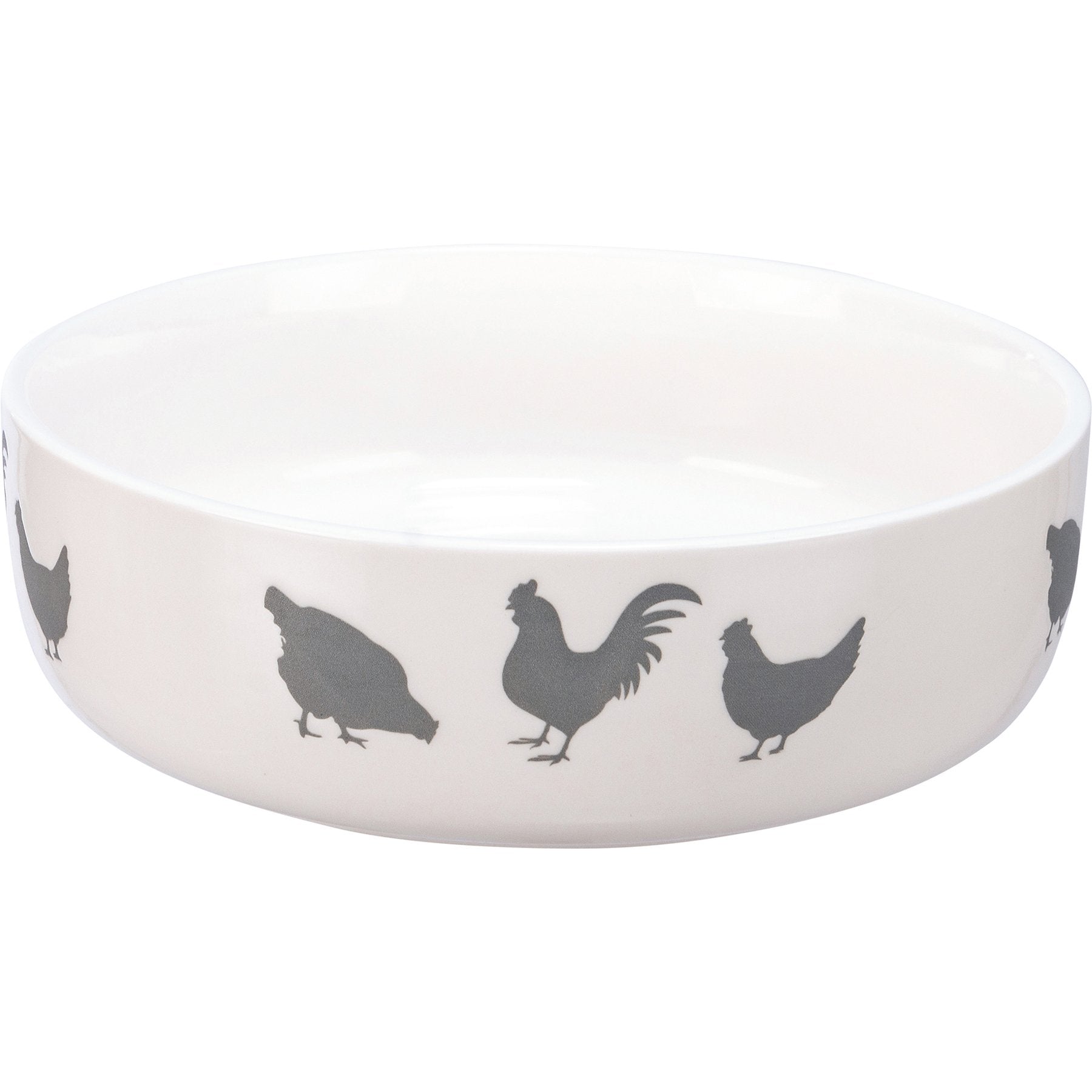 Charming Farm Animals Stoneware Bowl Set - Microwave & Dishwasher Safe, 2-Piece