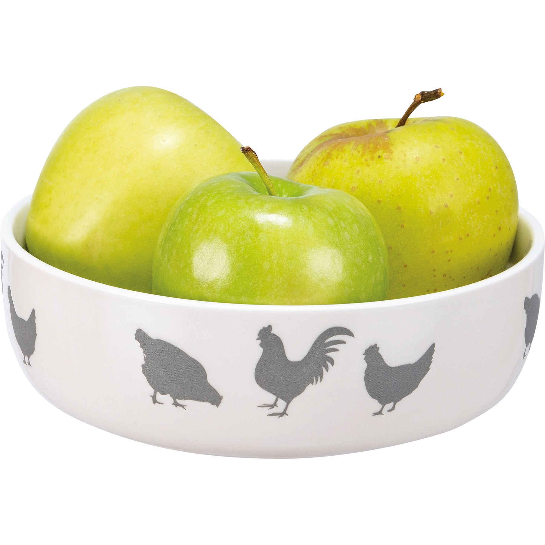 Charming Farm Animals Stoneware Bowl Set - Microwave & Dishwasher Safe, 2-Piece