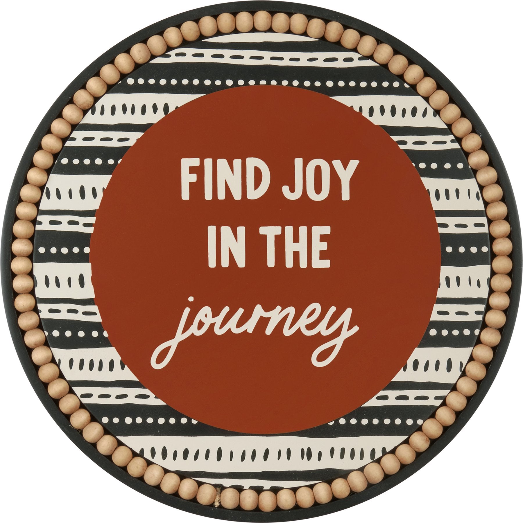 Bohemian Wooden Wall Art: 'Find Joy In The Journey' Inspirational Decor