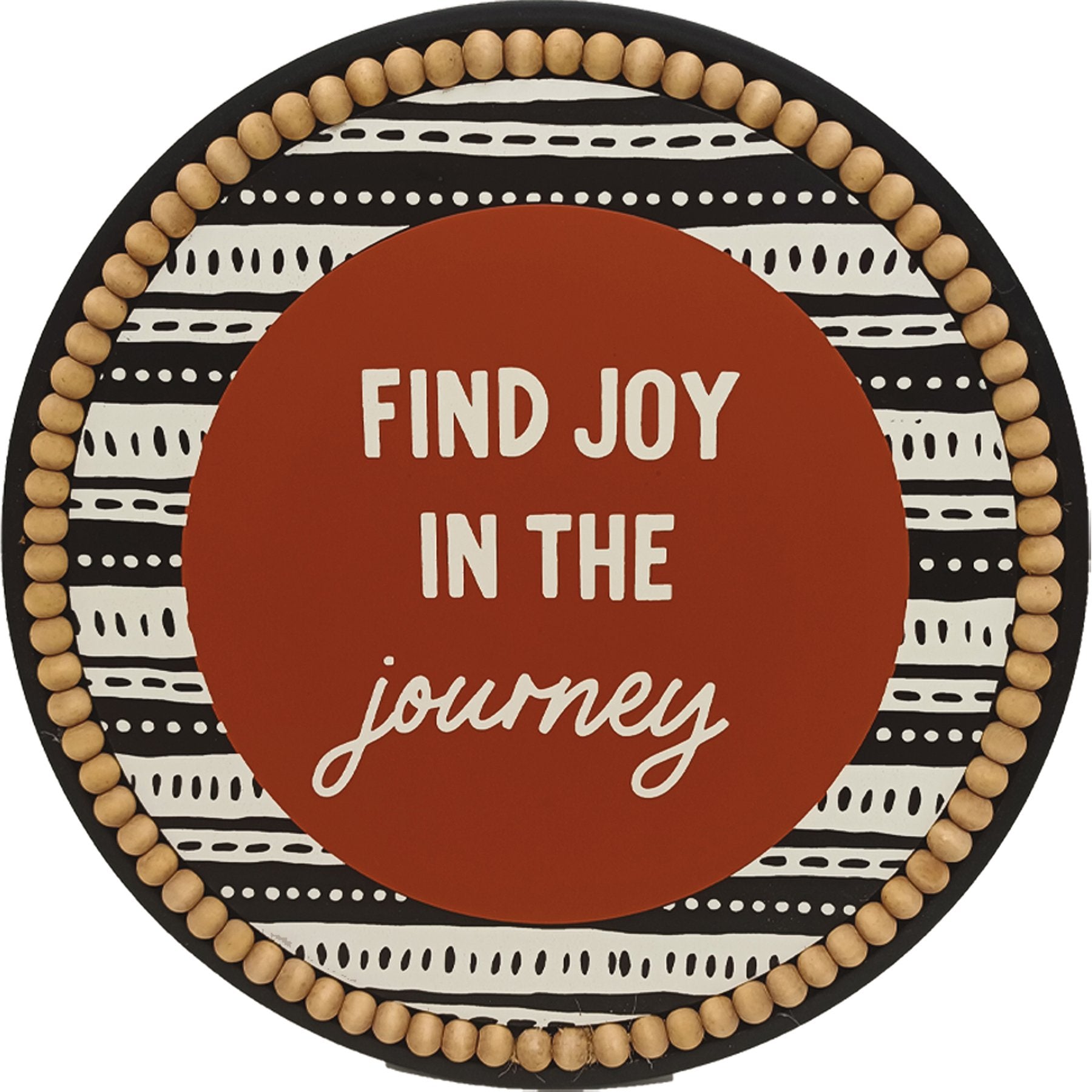 Bohemian Wooden Wall Art: 'Find Joy In The Journey' Inspirational Decor