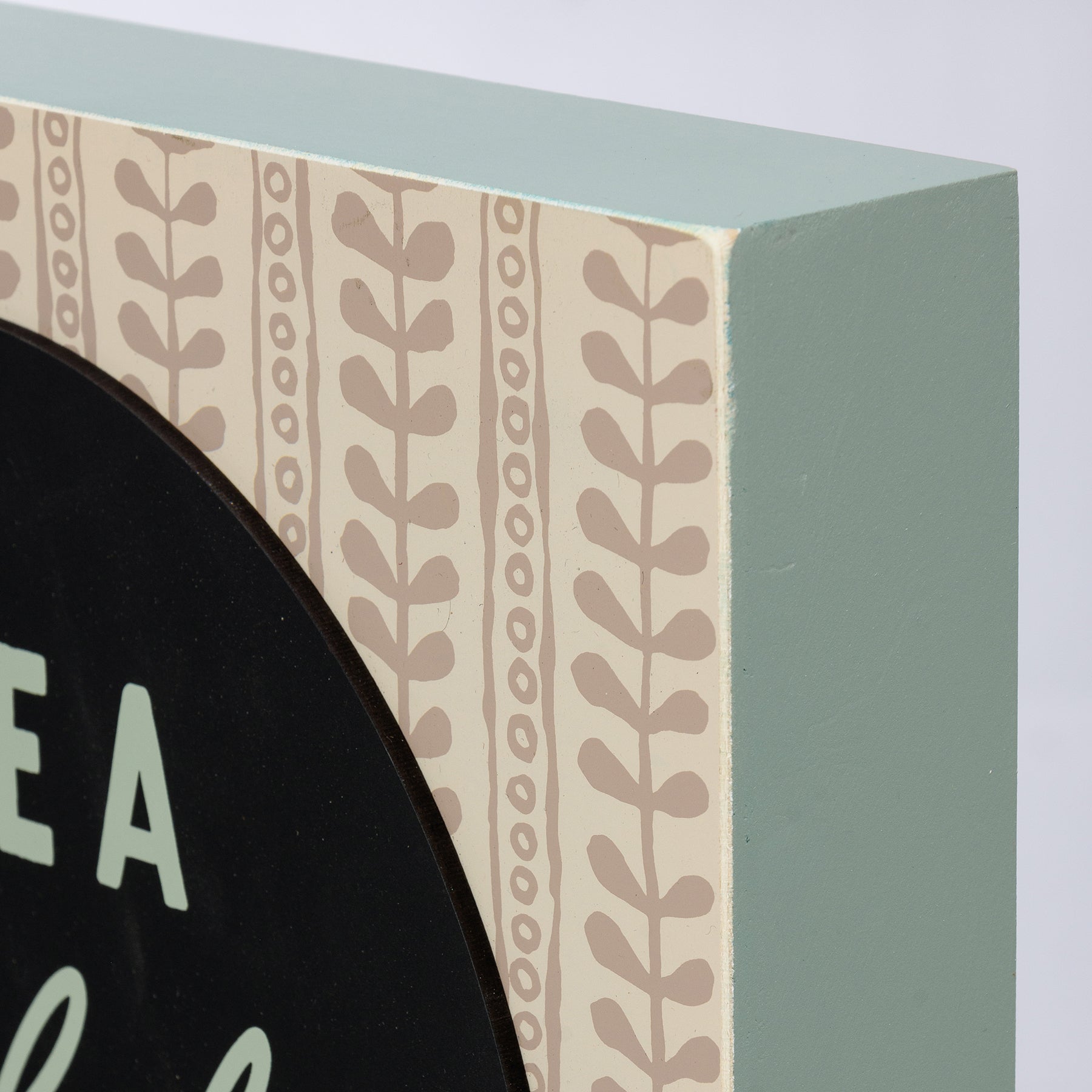 Inspirational Wooden Box Sign: Live A Joyful Life, Bohemian Rattan Decor