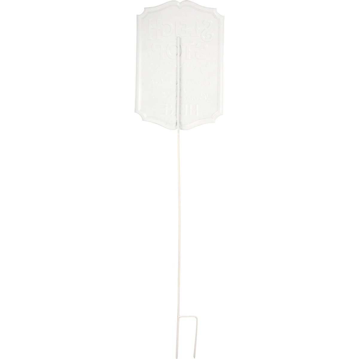 Festive Sleigh Stop Santa's Cookies Reindeer Feed Metal Garden Stake Sign