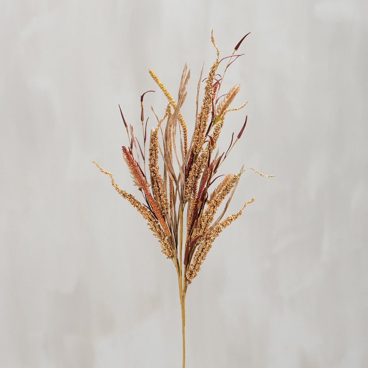 Vibrant Artificial Fall Harvest Floral Pick, Autumn Decor, 37-Inch Tall, Lifelike Foliage