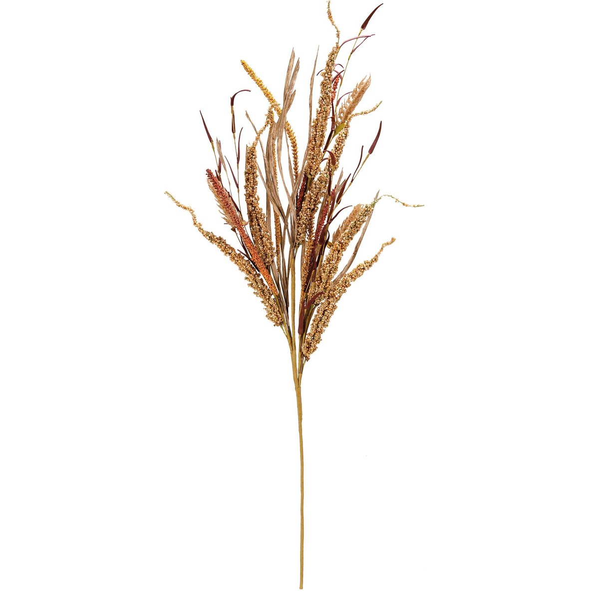 Vibrant Artificial Fall Harvest Floral Pick, Autumn Decor, 37-Inch Tall, Lifelike Foliage