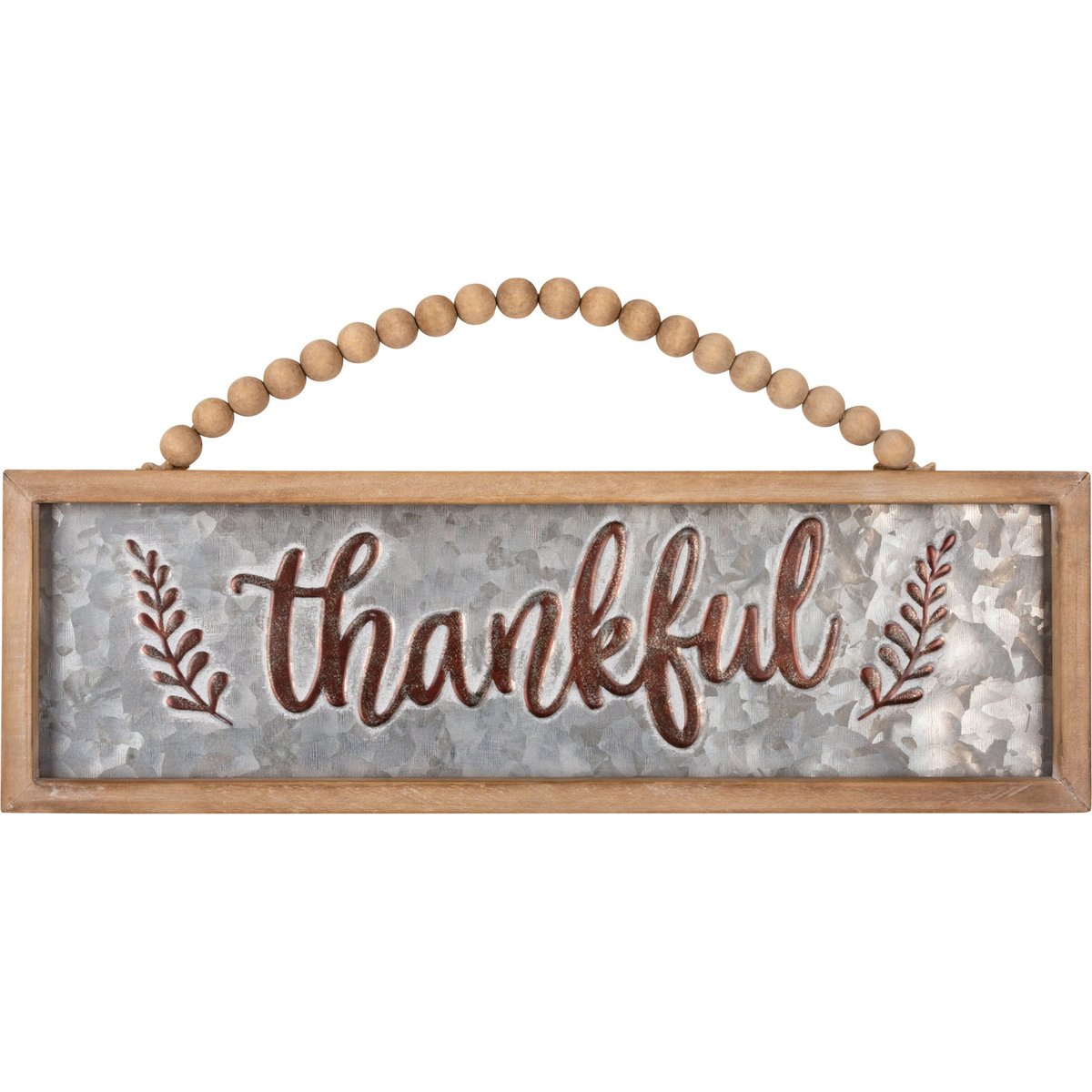 Charming Thankful Blessed Gather Wood Metal Farmhouse Wall Decor Set