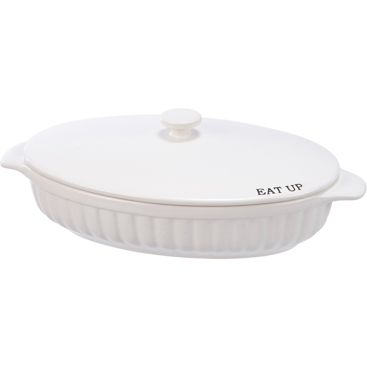 Stoneware Covered Casserole Baking Dish Set with Sentiments - 3-Piece Farmhouse Style