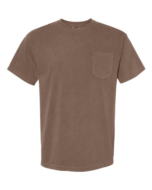 Comfort Colors Unisex Garment-Dyed Heavyweight Pocket T-Shirt 6030 - Espresso